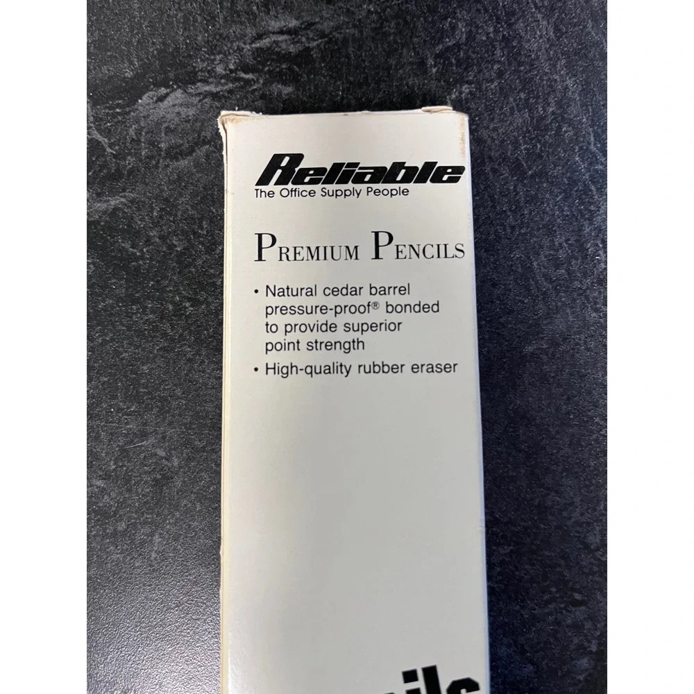 Reliable Premium Pencils Natural‎ Cedar Barrel High Quality Eraser 12 Count Box